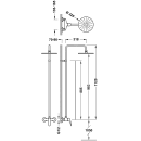Tres Base-Tres Plus, Einhebel Brausemischer, chrom
