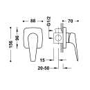 Tres Canig&oacute;-Tres Plus, Unterputz-Einhandmischer...
