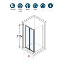 Novellini Star 2.0 S - Doppelte Faltt&uuml;r