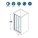 Novellini Star 2.0 3P - 3-teilige Schiebet&uuml;r