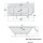 Raumspar Badewanne VIVA 185x80x47cm, links, weiss