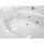 ROSANA HYDRO-AIR Whirlpool Badewanne, 150x150x49cm, weiss