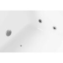 CLEO HYDRO-AIR Whirlpool-Badewanne, 180x80x48cm, weiss