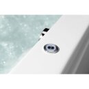 IO HYDRO-AIR Whirlpool Badewanne, 180x85x49cm, weiss