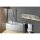 Raumspar Badewanne Tigra mit Duschzone 150x75cm, links, weiss, Komplett-Set