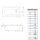 Emaille-Sitzwanne Rechteck 160x70x38cm, weiss