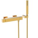 Tres Slim Exclusive, Thermostat Brausebatterie, 24k Gold