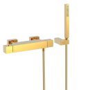 Tres Cuadro Exclusive, Thermostat Brausebatterie, 24k Gold