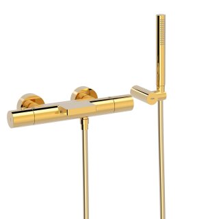 Tres Study Exclusive, Thermostat Wannenbatterie, 24k Gold