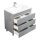 Badsanitaer Stand Badm&ouml;bel Eva 70 beton mit drei grifflosen Schubladen; 70x46,5x85,5cm