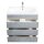 Badsanitaer Stand Badm&ouml;bel Eva 70 beton mit drei grifflosen Schubladen; 70x46,5x85,5cm