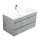 Badsanitaer Badm&ouml;bel Nisa 90 beton mit grifflosen Schubladen; 91x49x60,4cm
