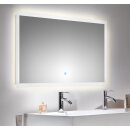 Badsanitaer LED Spiegel 120x65 cm mit Touch Bedienung EEK: F; 120x3,2x65cm