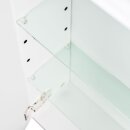 Badsanitaer Spiegelschrank 60 inklusive LED-Acrylglaslampe beton EEK: F; 60x17x62cm