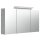 Badsanitaer Spiegelschrank 120cm inkl. Design LED-Lampe und Glasb&ouml;den beton EEK: F; 120x17x62,2cm
