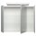 Badsanitaer Badm&ouml;bel-Set Timeline 80 (2-teilig) beton inkl. Spiegelschrank mit Design LED-Lampe EEK: F; 80x46x54cm