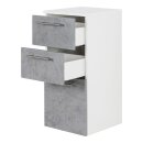 Badsanitaer Badm&ouml;bel-Set Lino 60 (4-teilig) beton EEK: F; 61,5x46,5x49,7cm