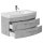 Badsanitaer Badm&ouml;bel Capri 100 mit runder Front Beton; 100,5x50,2x57,2cm