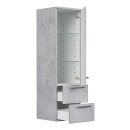 Badsanitaer Badm&ouml;bel-Set Capri 80 cm (4-teilig) beton EEK: F; 82x49x53,2cm