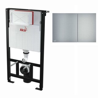 Alcaplast WC-Montagerahmen 1000mm mit Aluminium Bet&auml;tigungsplatte Air