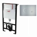 Alcaplast WC-Montagerahmen 1000mm mit Aluminium Bet&auml;tigungsplatte Sting