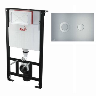 Alcaplast WC-Montagerahmen 1000mm mit Aluminium Bet&auml;tigungsplatte Turn