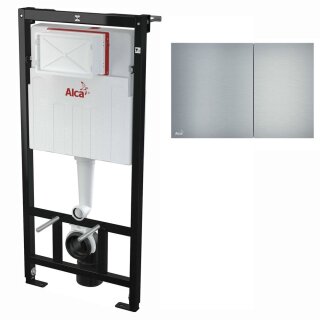 Alcaplast WC-Montagerahmen 1120mm mit Aluminium Bet&auml;tigungsplatte Air