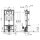 Alcaplast WC-Montagerahmen zur Eckmontage 1120mm mit Bet&auml;tigungsplatte chrom-matt