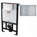 Alcaplast WC-Montagerahmen 850mm mit Aluminium Bet&auml;tigungsplatte Sting