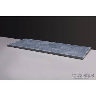 Forzalaqua Stein Waschtischplatte, CLOUDY MARMOR MATT GESCHLIFFEN 100,5X51,5X3CM Hahnl&ouml;cher optional