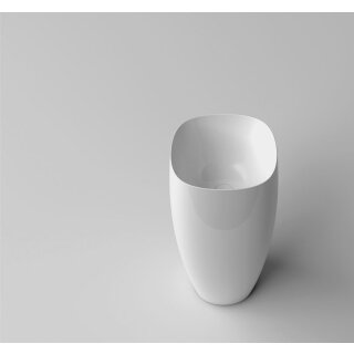 RepaBad Keramikwaschbecken Serie Seed freistehend , 425 x 425 x 900 mm (freistehend mit Wandanschluss)