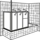 HSK Prima Badewannenaufsatz, 3-teilig mit Seitenwand