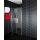 Euroshowers Duo Door - Pendelt&uuml;r Duschkabine, 71-75cm (33+38cm), Aluminium eloxiert, get&ouml;ntes Glas