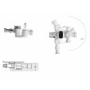 Siphon mit &Uuml;berwurfmutter 1 1/2, H&ouml;he 42mm, weiss