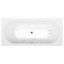 VIVA B HYDRO Whirlpool-Badewanne, 185x80x47cm, weiss