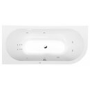VIVA L HYDRO -AIR Whirlpool Badewanne, 185x80x47cm, weiss