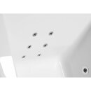 VIVA L HYDRO -AIR Whirlpool Badewanne, 185x80x47cm, weiss