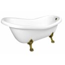 RETRO freistehende Badewanne 175x76x72cm, F&uuml;sse Bronze