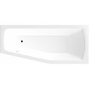 Raumspar Badewanne 160x70x39cm MINOU rechts, weiss
